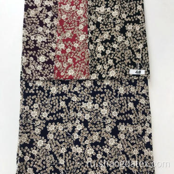 Ткань с принтом трафаретной ткани с мелким цветочным принтом